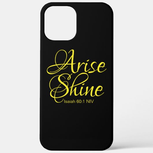 Inspirerend reise en shine Faith Black Case-Mate iPhone Case (Achterkant)