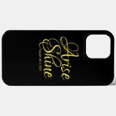 Inspirerend reise en shine Faith Black Case-Mate iPhone Case (Achterkant (horizontaal))