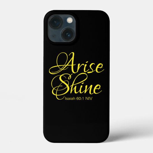 Inspirerend reise en shine Faith Black Case-Mate iPhone Case (Achterkant)
