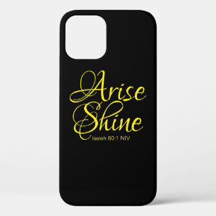 Inspirerend reise en shine Faith Black iPhone 12 Hoesje