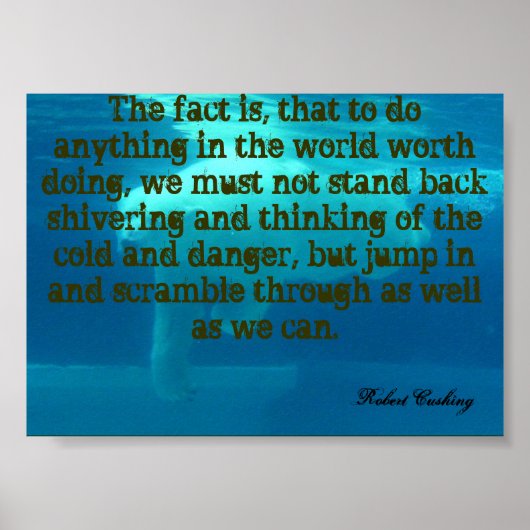 Inspirerend Robert Cushing/Polar Beer Poster (Voorkant)