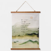 Inspirerend roemijfer over het landschap van de Wa Hangend Wandkleed (Voorkant)