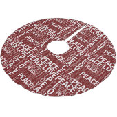 Inspirerend Rood Wit Vrede Liefde Kerstboom Rok (Gekanteld)