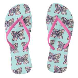 Inspirerend-roze boterhampleisters voor de vrede teenslippers