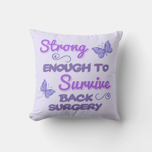 Inspirerend rugchirurgie voor vrouwen kussen (Voorkant)