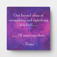 Inspirerend Rumi Quote op een Paarse achtergrond