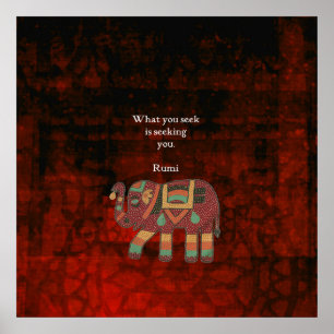 Inspirerend Rumi Wat u zoekt Citaat Poster
