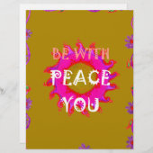 Inspirerend rust zijn met u Vector Design Art Briefhoofd (Voorkant / Achterkant)