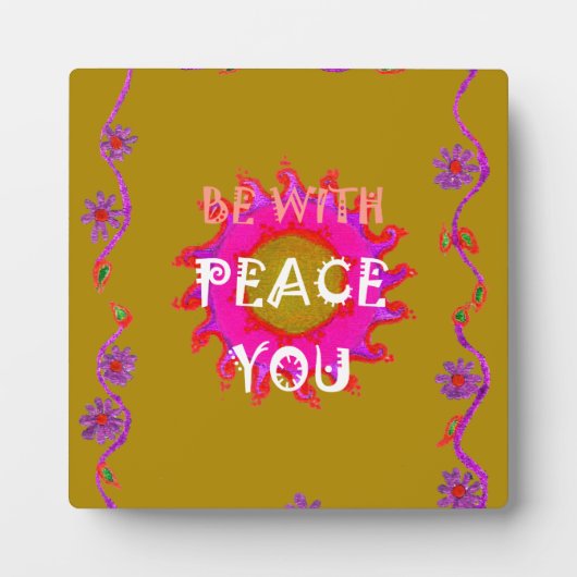 Inspirerend rust zijn met u Vector Design Art Fotoplaat (Voorkant)