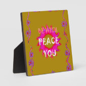 Inspirerend rust zijn met u Vector Design Art Fotoplaat (Voorkant)