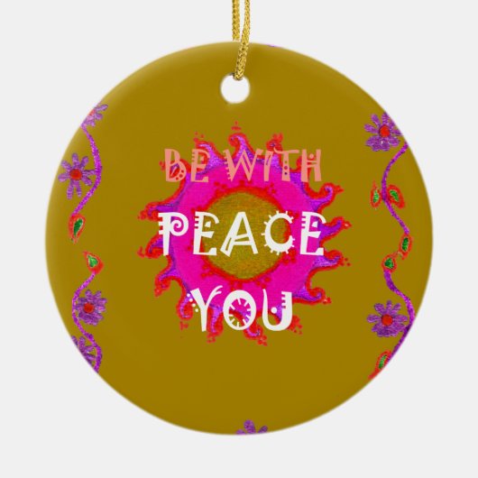 Inspirerend rust zijn met u Vector Design Art Ornament (Voorkant)