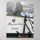 Inspirerend scheepsankerplaats poster (Voorkant)