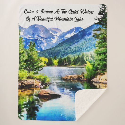 Inspirerend Schilderachtig Sherpa Deken (Voorkant)