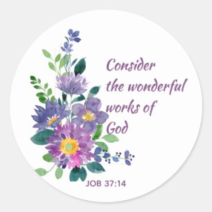 Inspirerend scriptcitaat tuinventilator ronde sticker