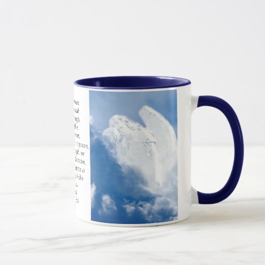 Inspirerend Scriptengel in wolken, Romeinen Mok (Rechts)