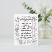 Inspirerend scripts vormen net als sterren kleuren briefkaart (Staand voorkant)