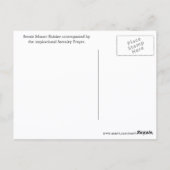 Inspirerend sereniteit gebed Mount Rainier Briefkaart (Achterkant)