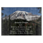 Inspirerend sereniteit gebed Mount Rainier Snijplank (Voorkant)