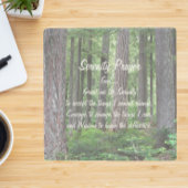 Inspirerend Serenity Prayer Evergreen Forest Stenen Onderzetter