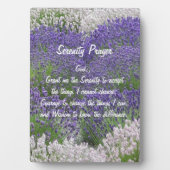 Inspirerend Serenity Prayer Lavendel Tuin Fotoplaat (voorkant)