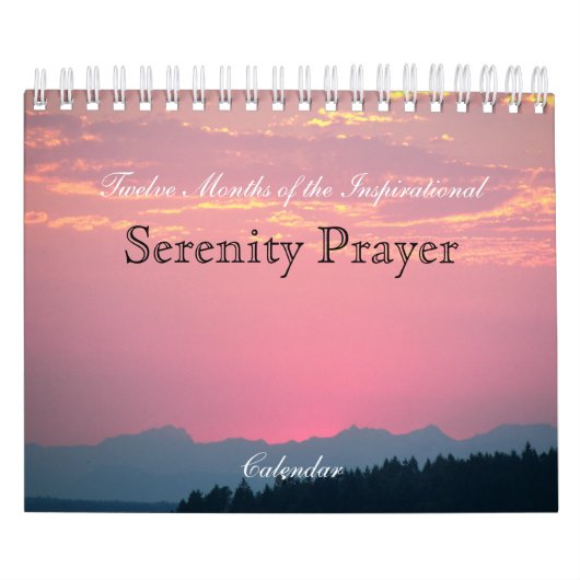 Inspirerend Serenity Prayer Natuur en Landschap Kalender (Hoes)