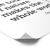 inspirerend Shakespeare citeert zwart-wit Poster (Hoek)