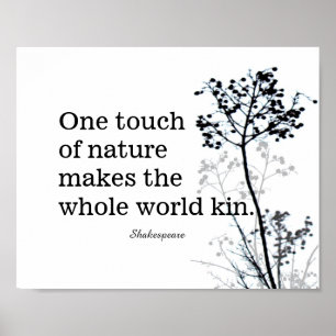 inspirerend Shakespeare citeert zwart-wit Poster