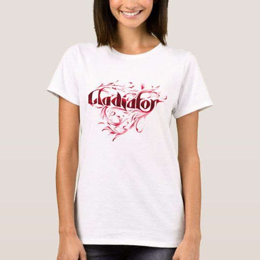Inspirerend Shirt van de Rode Gladiator (Voorkant)