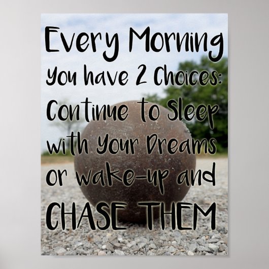 Inspirerend Shot Put Throw Poster (Voorkant)