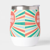 Inspirerend sociaal werkcitaat Hart Retro Partij (Links)