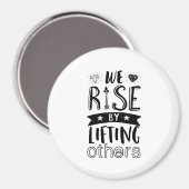 Inspirerend soort citaat dat we verhogen door ande magneet (Voorkant / Achterkant)