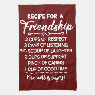 Inspirerend speciaal recept voor vriendschap theedoek