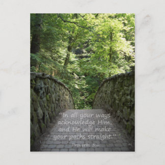 Inspirerend (Spreuken 3:6) Briefkaart