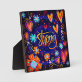 Inspirerend Sterke Moderne Inspirivity Ezel Fotoplaat (Voorkant)