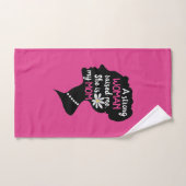Inspirerend Sterke Vrouw Roze Moederdag Bad Handdoek (Handdoek)