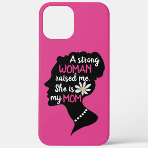 Inspirerend Sterke Vrouw Roze Moederdag iPhone 12 Pro Max Hoesje