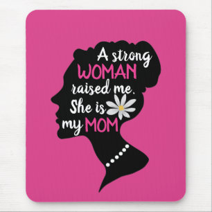 Inspirerend Sterke Vrouw Roze Moederdag Muismat