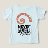 Inspirerend "Stop nooit met dromen" Motivatie (Design achterkant)