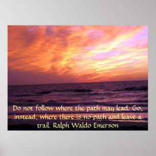 Inspirerend Sunset Emerson Poster