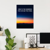 Inspirerend Sunset Quote Poster (Thuiskantoor)