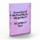 Inspirerend Surround Yourself Quote Photo Block Fotoblokken (Links)