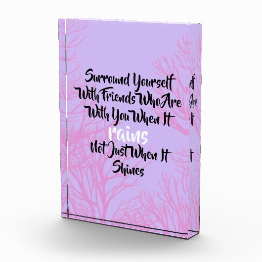 Inspirerend Surround Yourself Quote Photo Block Fotoblokken (Rechts)