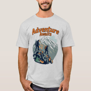 Inspirerend T-shirt voor reizigers, ontdekkingsrei