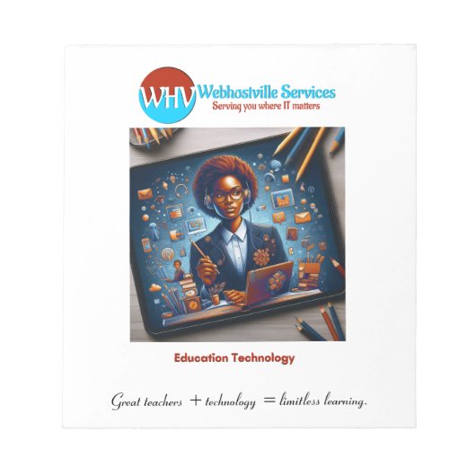 Inspirerend Teacher Technology Notitieblok (Voorkant)