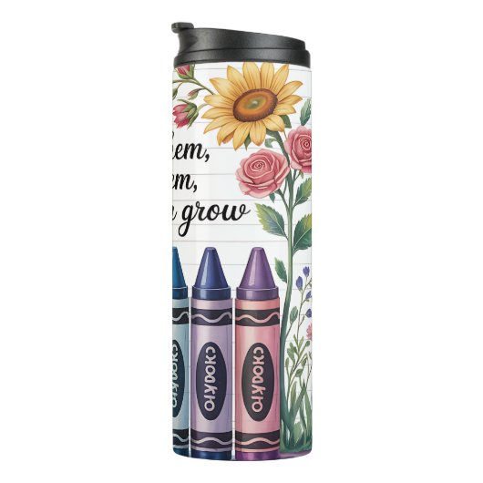 Inspirerend Teacher Tumbler Thermosbeker (Geroteerd rechts)