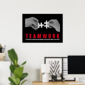 Inspirerend teamlid Motivatie Poster (Thuiskantoor)