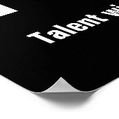 Inspirerend teamlid Motivatie Poster (Hoek)