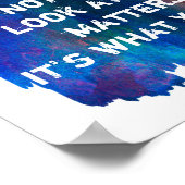 inspirerend Thoreau-prijsontwerp waterverf Poster (Hoek)