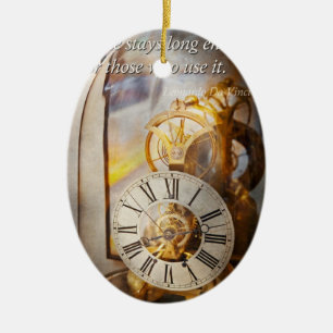 Inspirerend - Tijd - Een blik terug in de tijd Keramisch Ornament