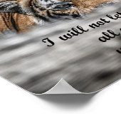 Inspirerend tijger poster (Hoek)